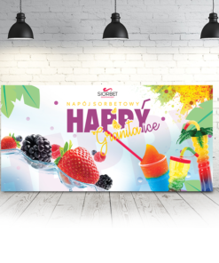 baner reklamowy granita slushy sorbet 100 x 50