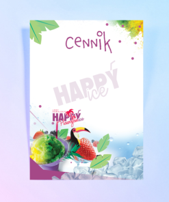 cennik do lodów hawajskich a3 laminowane