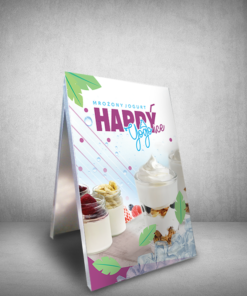 potykacz tablica reklamowa jogurt mrożony